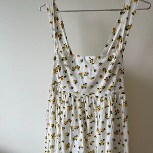 J.Crew Squareneck midi dress in budding rose print